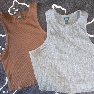 Bundle of 2 - Wild Fable Tanks (brown, grey)